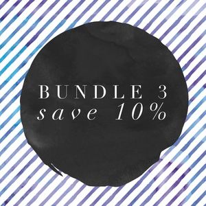 Bundle 3 save 10 %